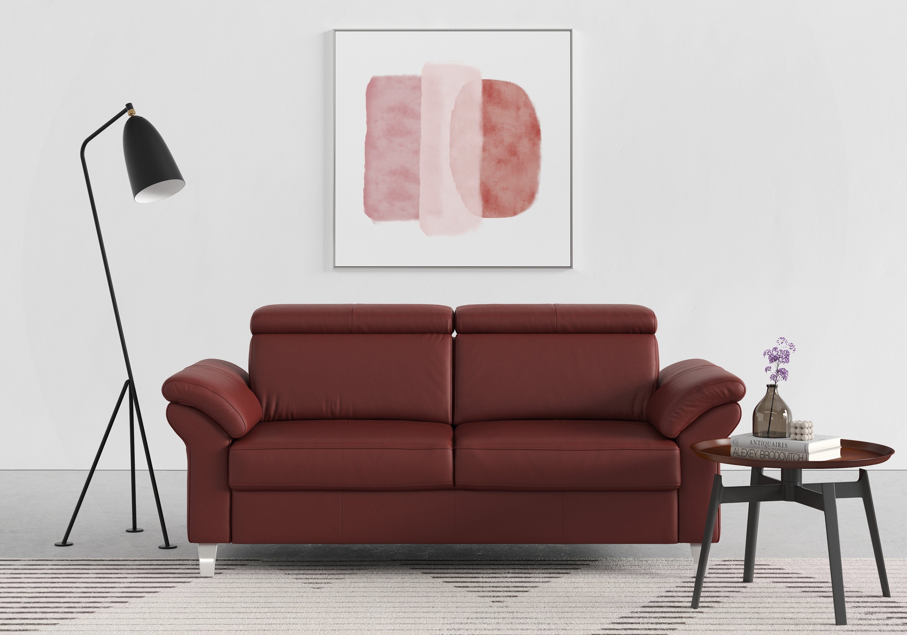 sit&more 2,5-Sitzer Arngast, inklusive Federkern und Kopfteilverstellung