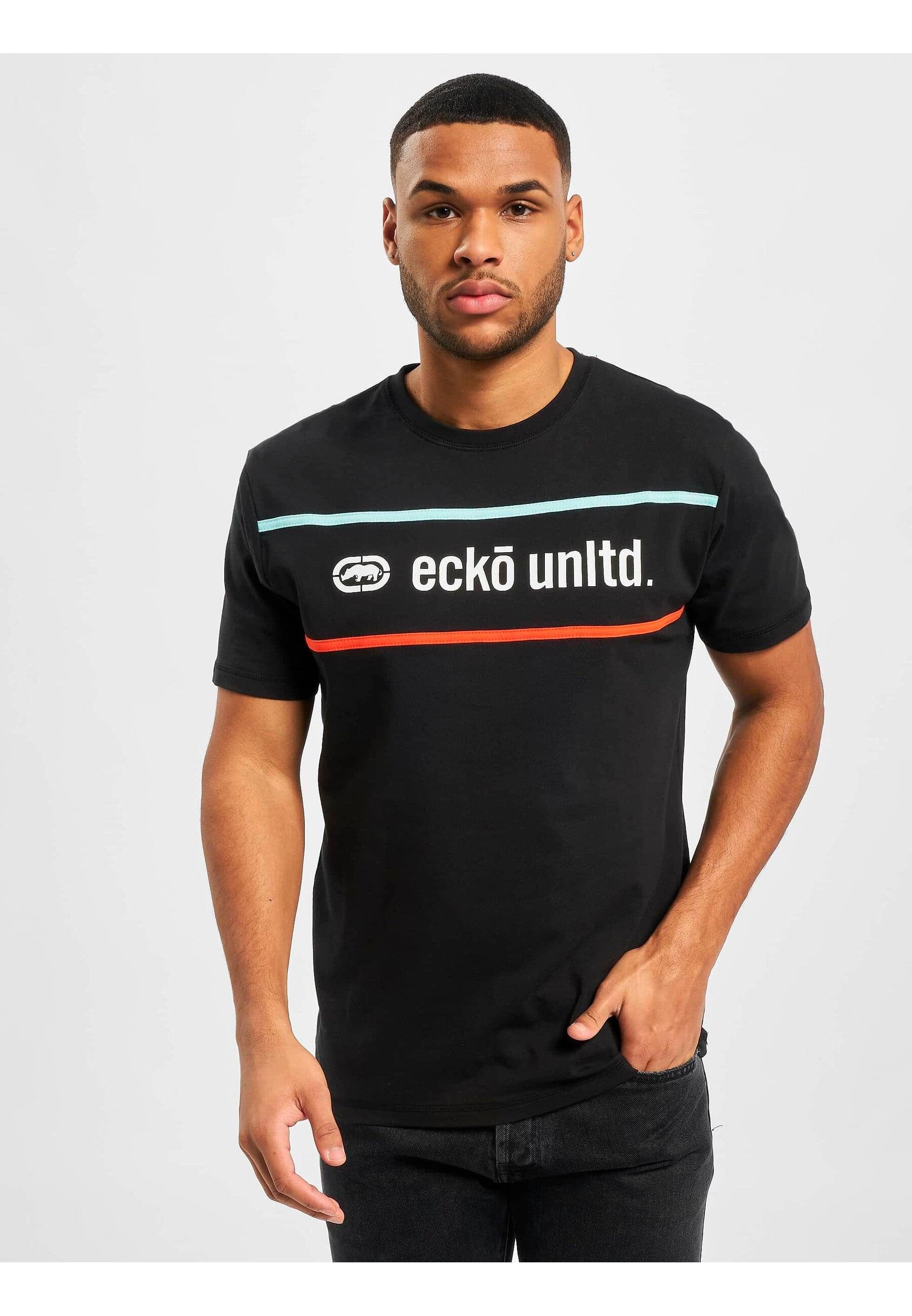 Ecko black Boort T-Shirt T-Shirt (1-tlg) Unltd. Herren
