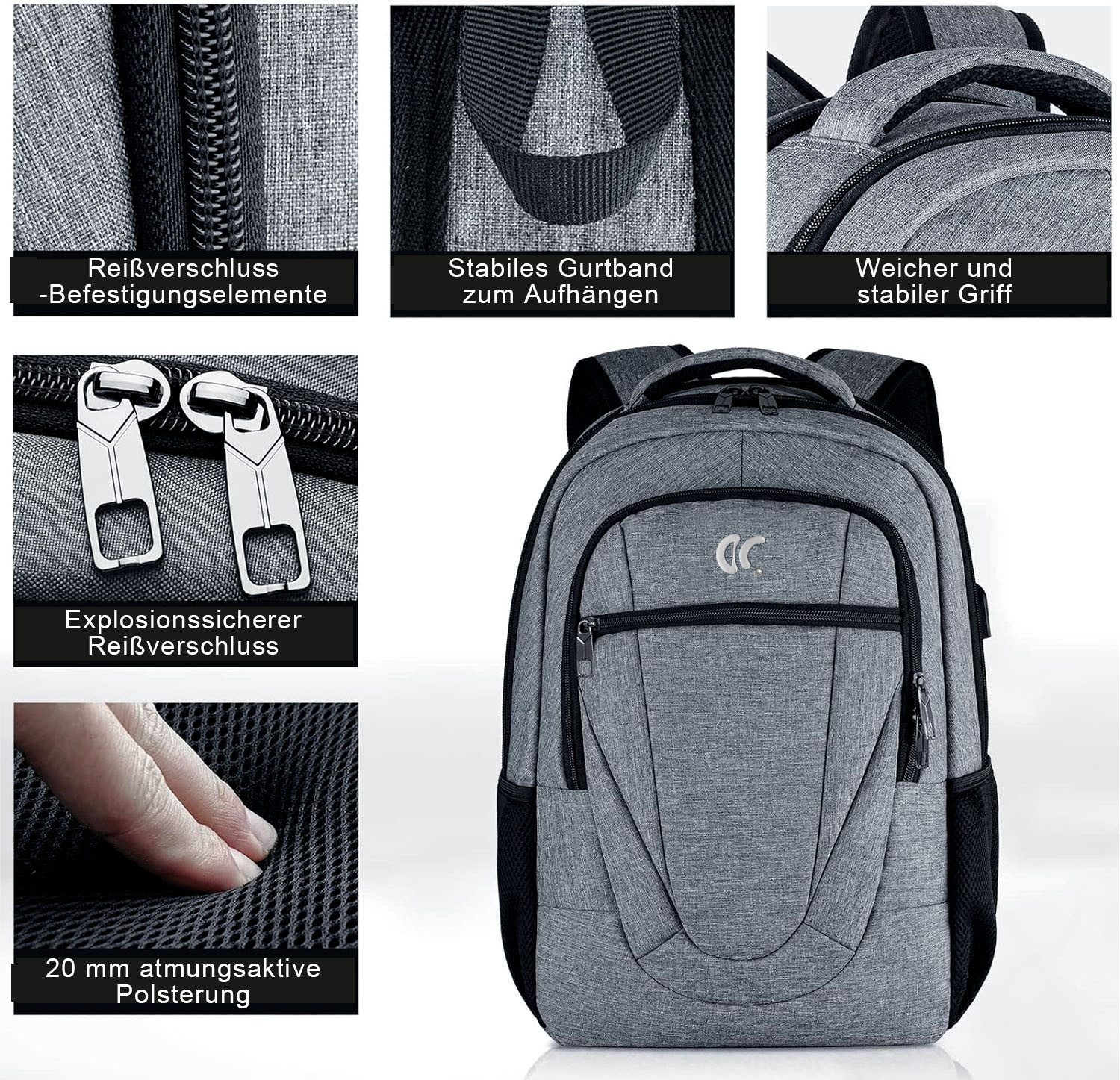 HAUSS SPOLE Laptoprucksack Laptoprucksack Wasserdicht, mit günstig online kaufen
