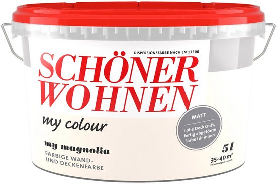 SCHÖNER WOHNEN-Kollektion Wand- und Deckenfarbe »my colour - my magnolia«, matt, 5 l