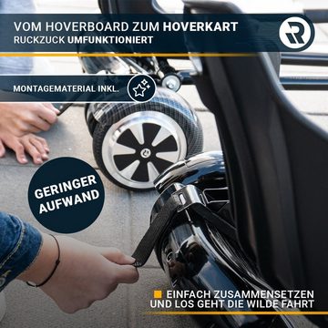 Robway Balance Scooter Kart Hoverkart für W1-W3 & universal - max. 100kg, Sitz für Hoverboard - Self Balance Scooter - Fußraster verstellbar