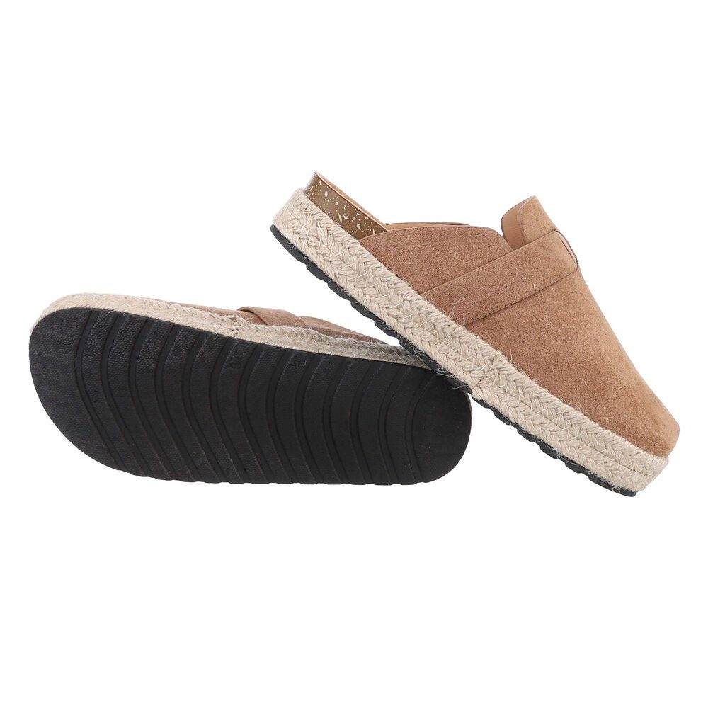 Ital-Design Damen Mules Freizeit Pantolette Flach günstig online kaufen
