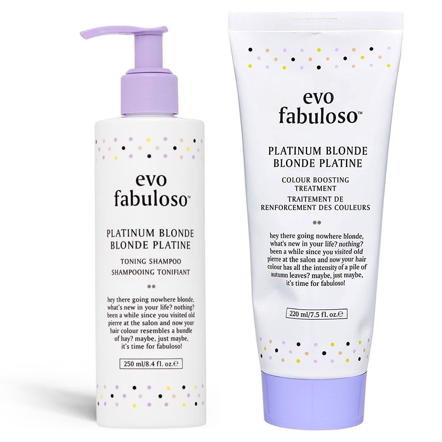 EVO Haarpflege-Set Fabuloso Platinum Blonde Set, 2-tlg.