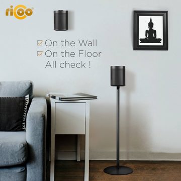 RICOO LH054-T Lautsprecher-Wandhalterung, (1-tlg., Wandhalter für SONOS ONE, SL & Play:1 Lautsprecher schwenkbar neigbar)
