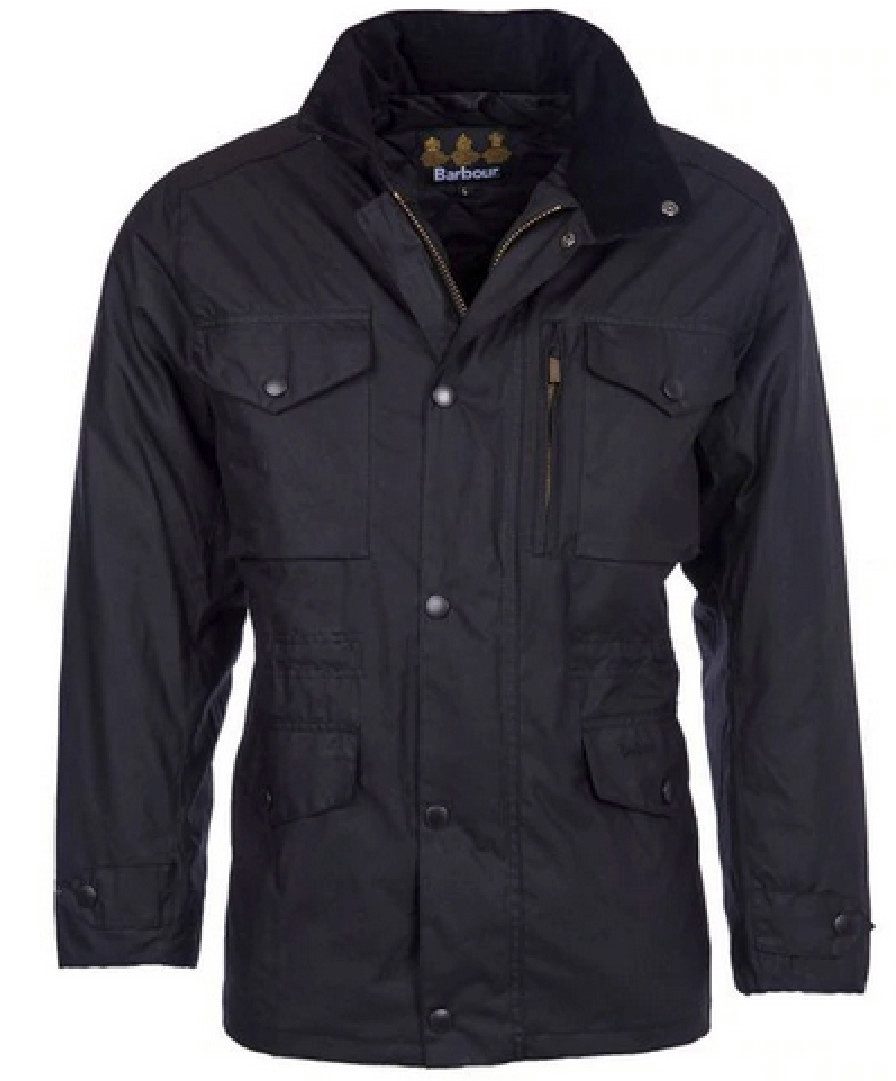 Outdoorjacke BARBOUR Sapper Wax Herrenjacke Black