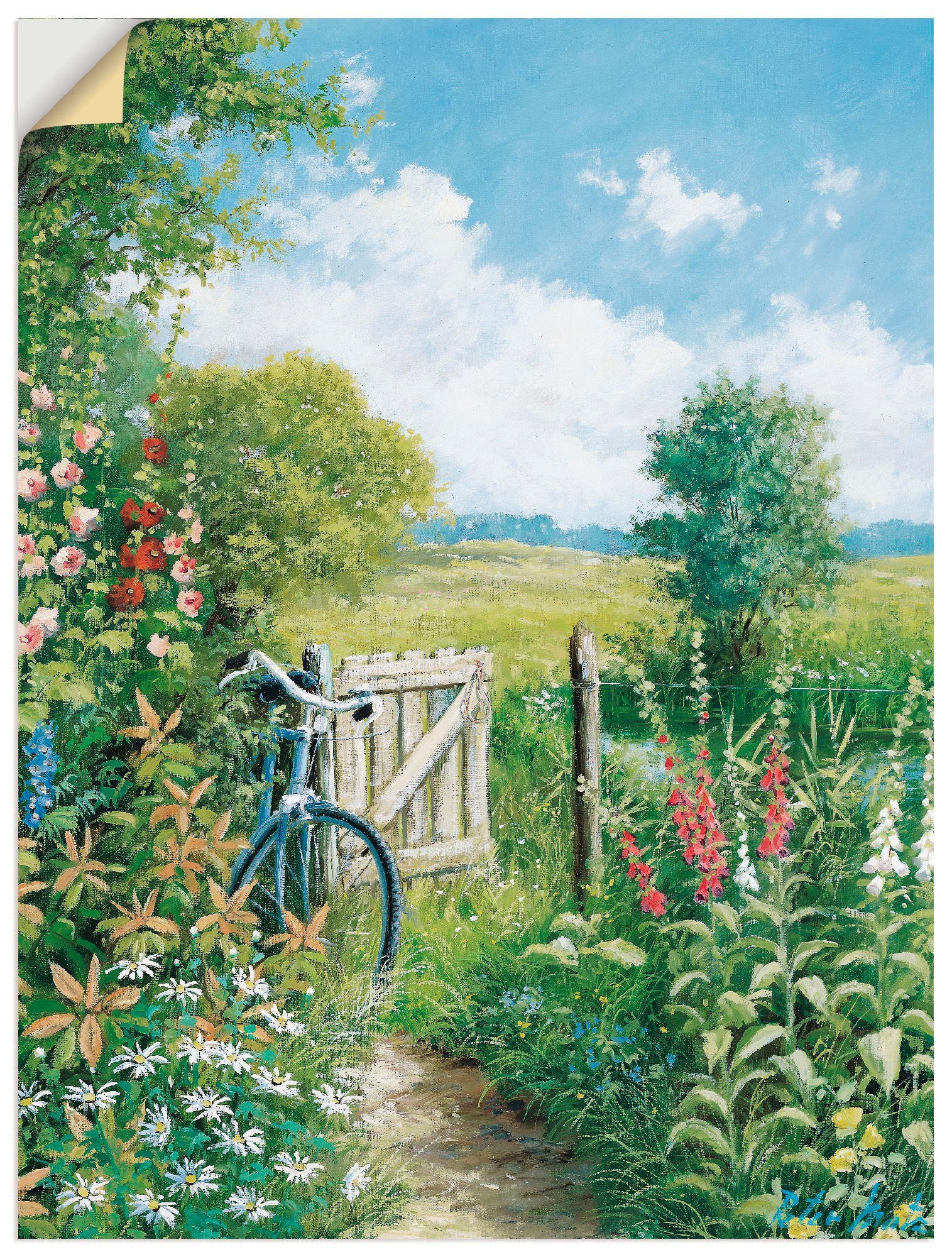 Artland Wandbild Endloses Ziel, Garten (1 St), als Leinwandbild, Wandaufkleber oder Poster in versch. Größen