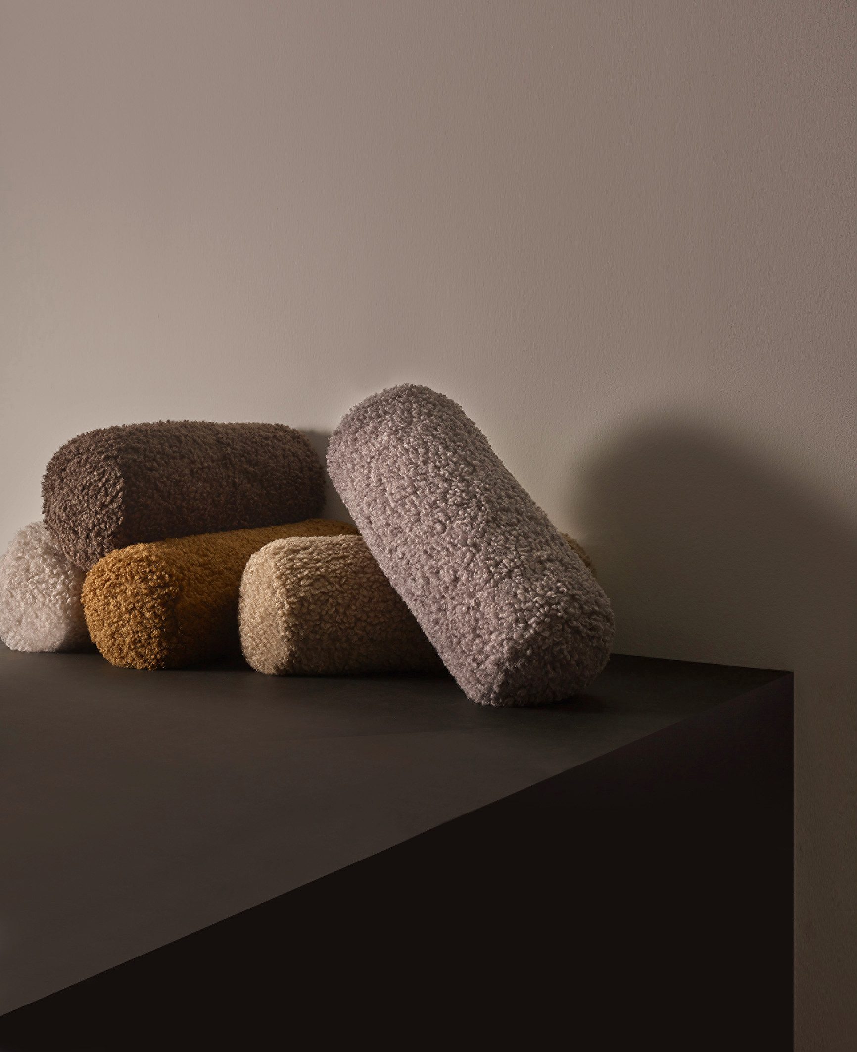 blomus Yoga Bolster -TEDDY- Kissen, Nackenkissen, Nackenrolle: Modernes Design, weiches Bolsterkissen, Vielseitig nutzbar, komfortabel