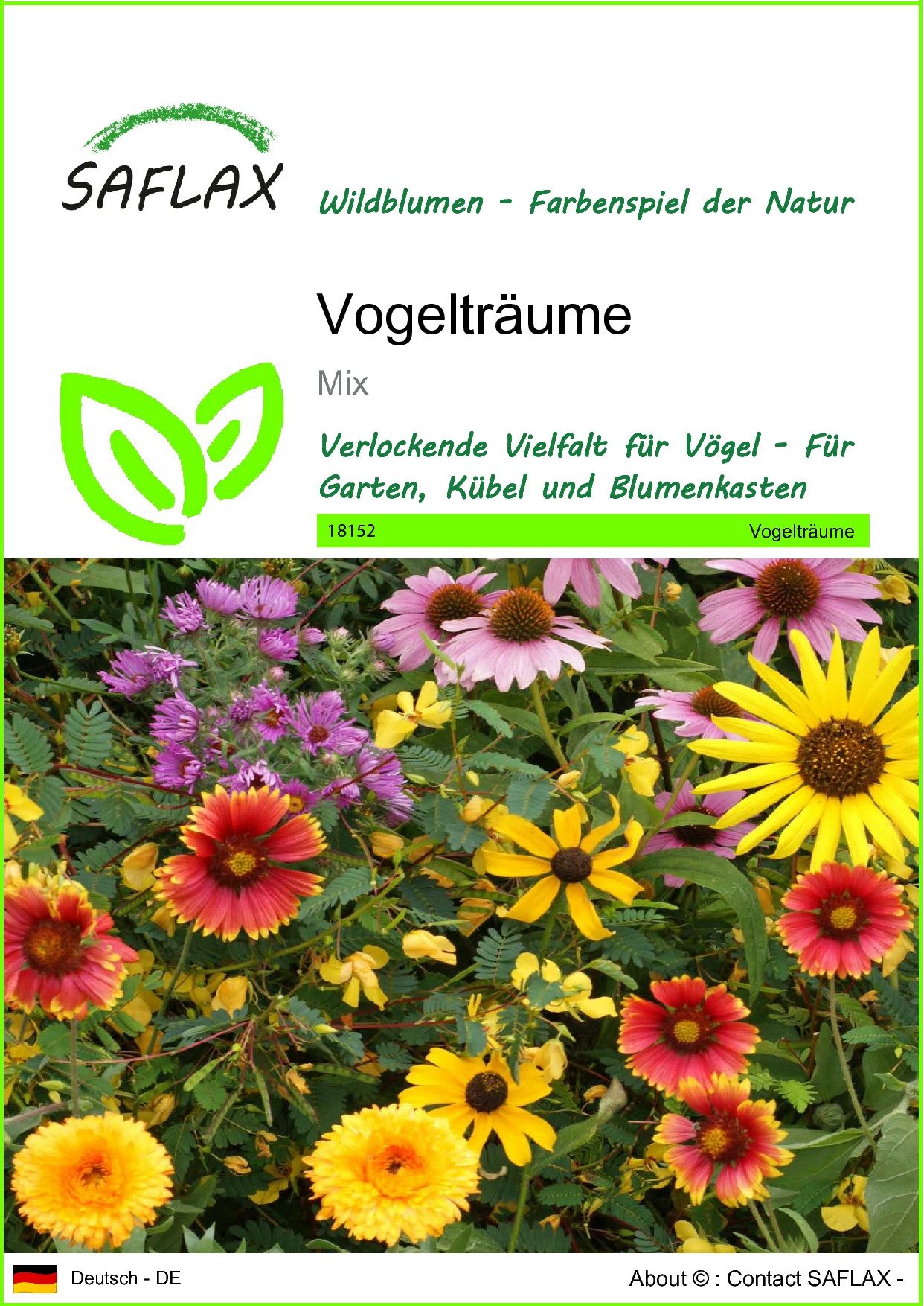 Blumensamen SAFLAX - Samen - Vogelträume
