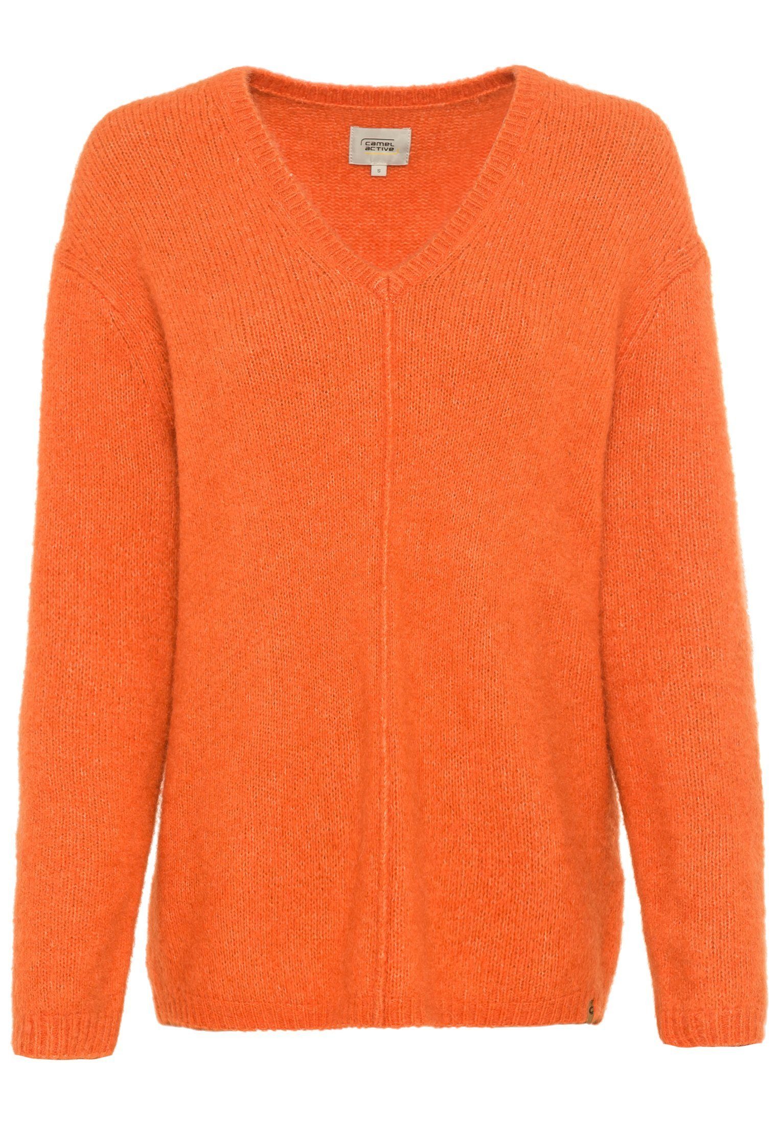 camel active Strickpullover Camel Active Damen Pullover mit V-Ausschnitt