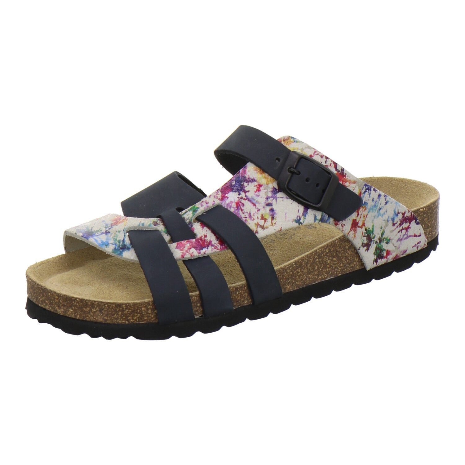 AFS-Schuhe 212242 Kralle Pantolette für Damen mit Fußbett, bequeme Sandalen aus Leder