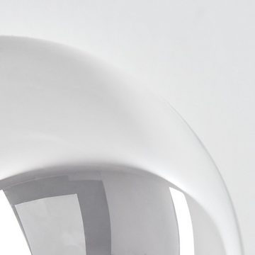 hofstein Deckenleuchte Deckenlampe aus Metall/Glas in Schwarz/Chromfarben/Klar, ohne Leuchtmittel, Glasschrime Ø10cm, 12,5cm, 4x G9, ohne Leuchtmittel
