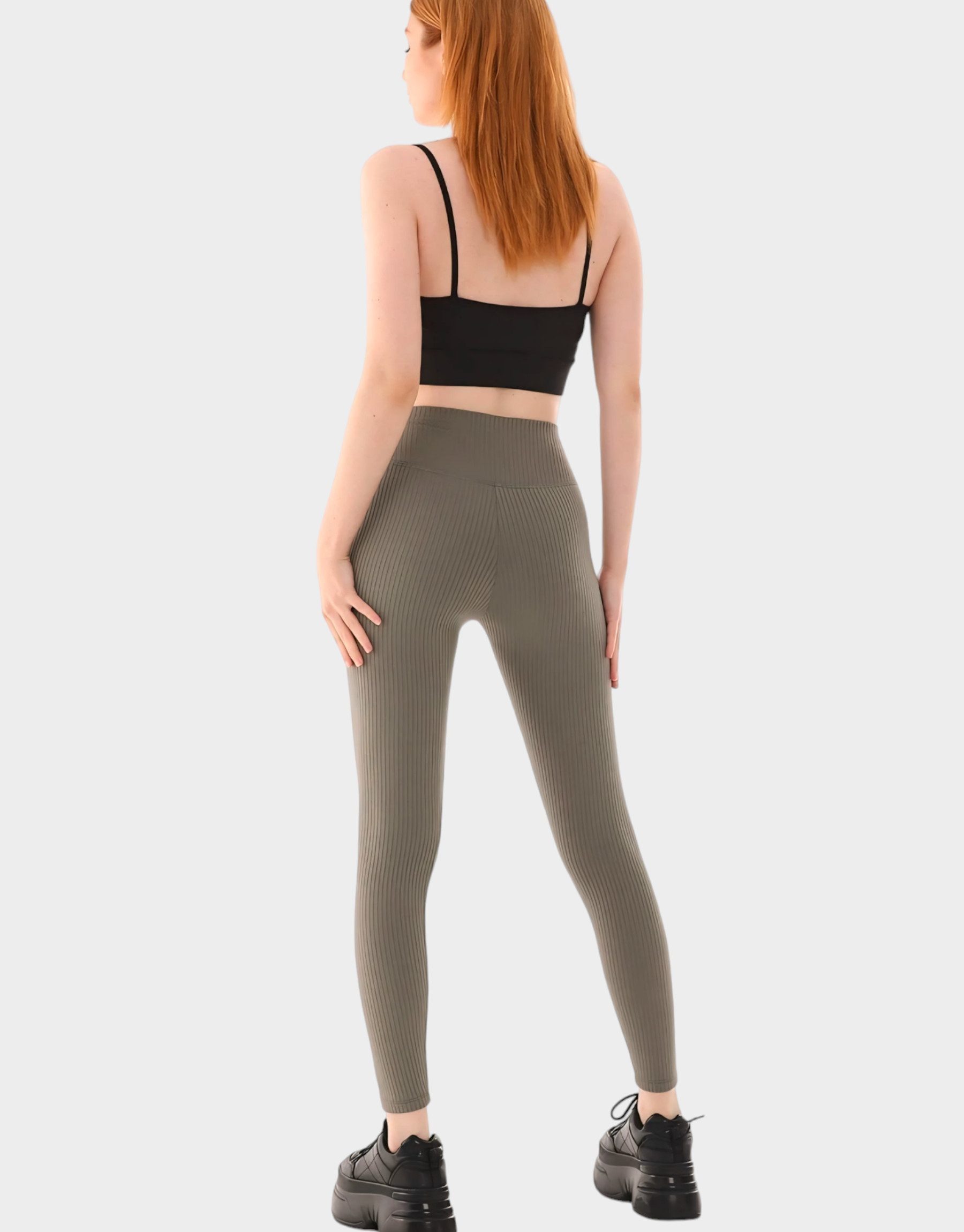 VOGSIGN 7/8-Leggings Damen Yogaleggings High-Waist – Thermo Hose (1-tlg) Fleece-Innenfutter