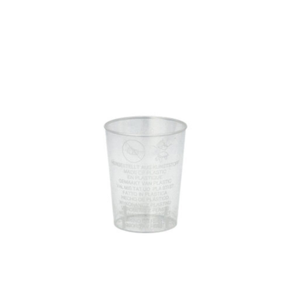 Starpak Becher 40 Gläser für Schnaps, PS 4 cl Ø 4,2 cm · 5,2 cm glasklar