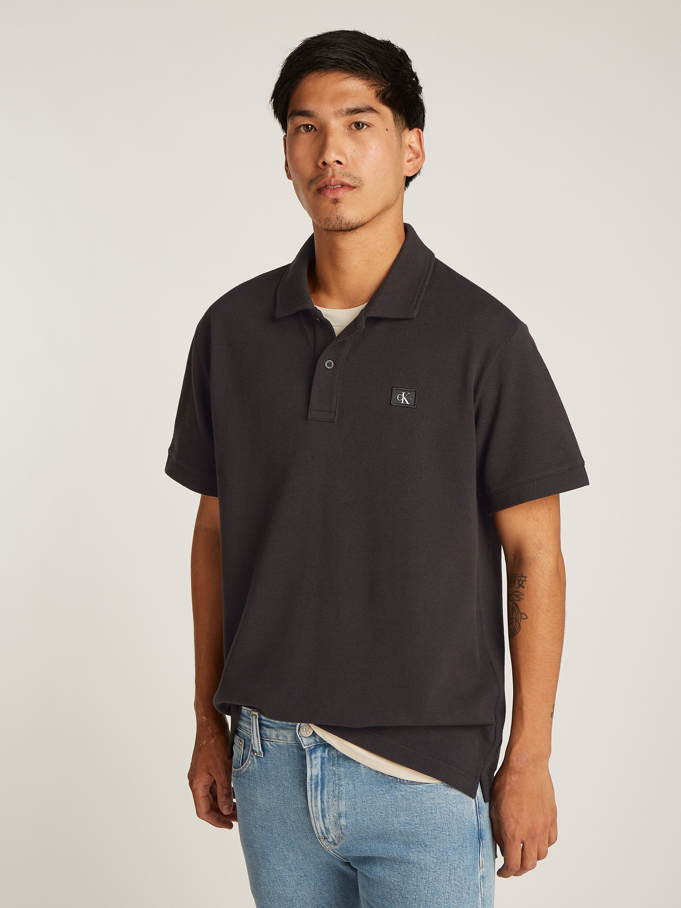 Calvin Klein Jeans Poloshirt WOVEN LABEL günstig online kaufen