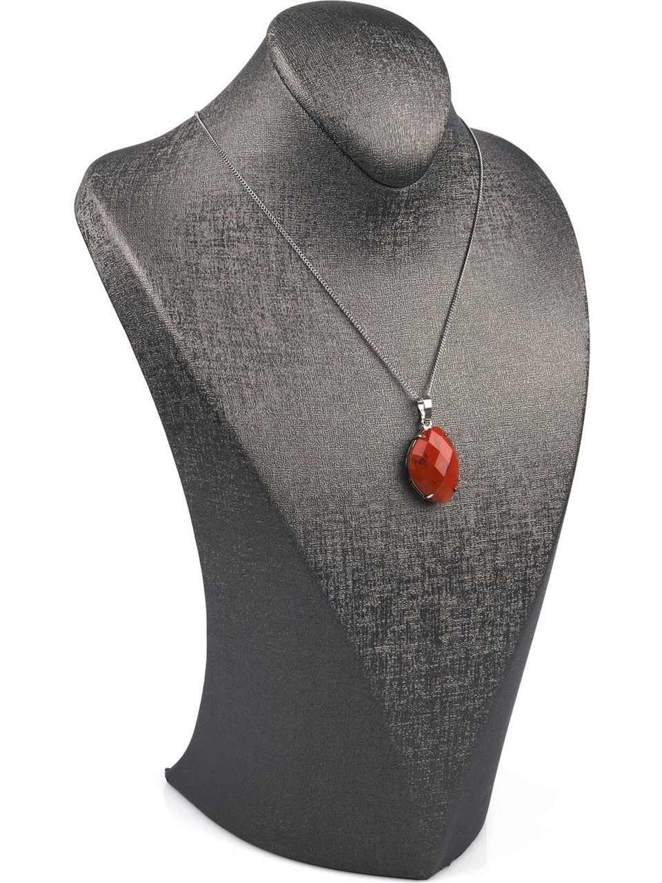Nisan Ketten und Armband Set, Roter Jaspis Halskette – Naturstein Schmuck, günstig online kaufen
