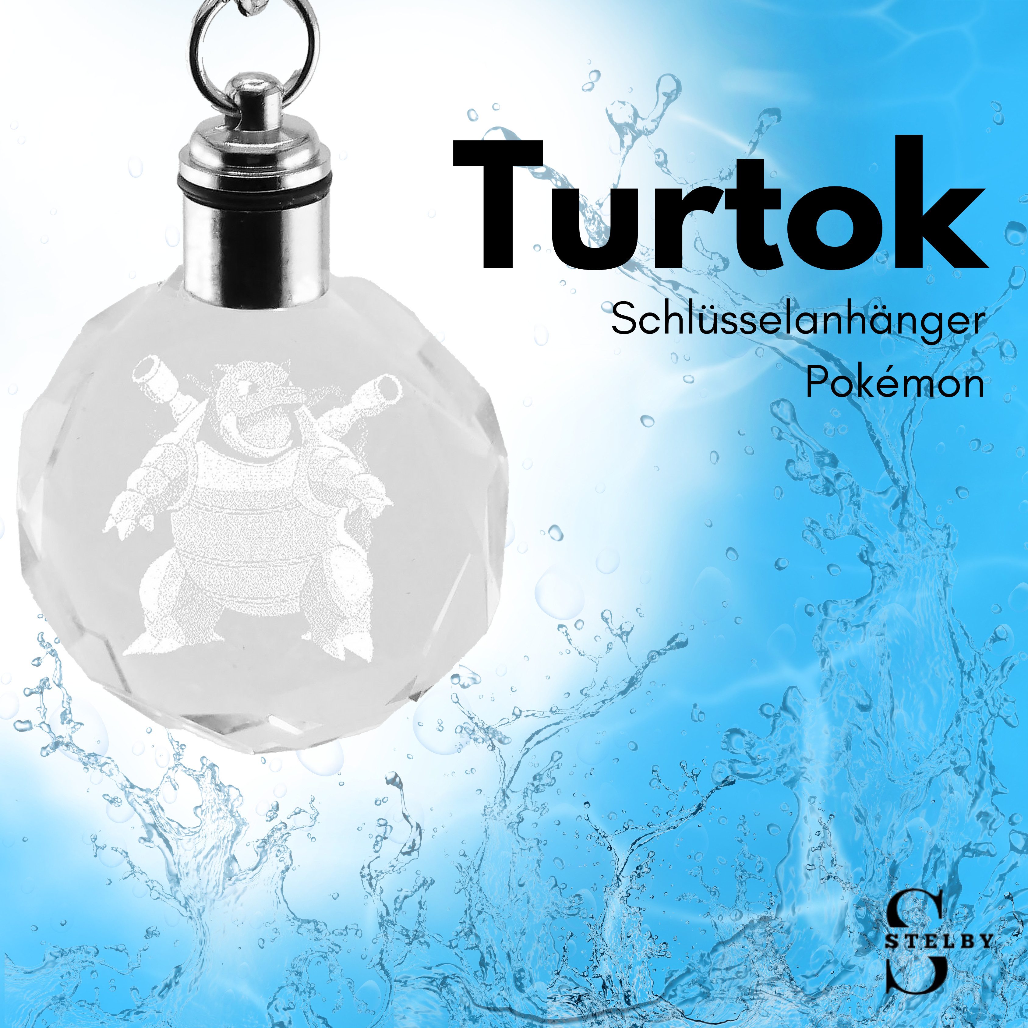 Stelby Schlüsselanhänger mit Gravur Pokemon Turtok Schlüsselanhänger Multic günstig online kaufen
