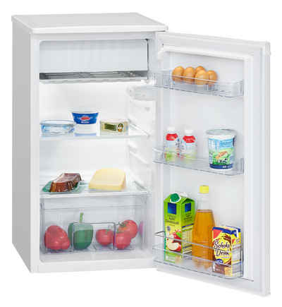 BOMANN Kühlschrank KS 7230.1, 83.1 cm hoch, 45 cm breit, Vollraumkühlschrank / Standkühlschrank / Mini Kühlschrank / Flaschenkühlschrank / Tischkühlschrank / freistehend / 107 kWh/Jahr / 93 L Kühlteil