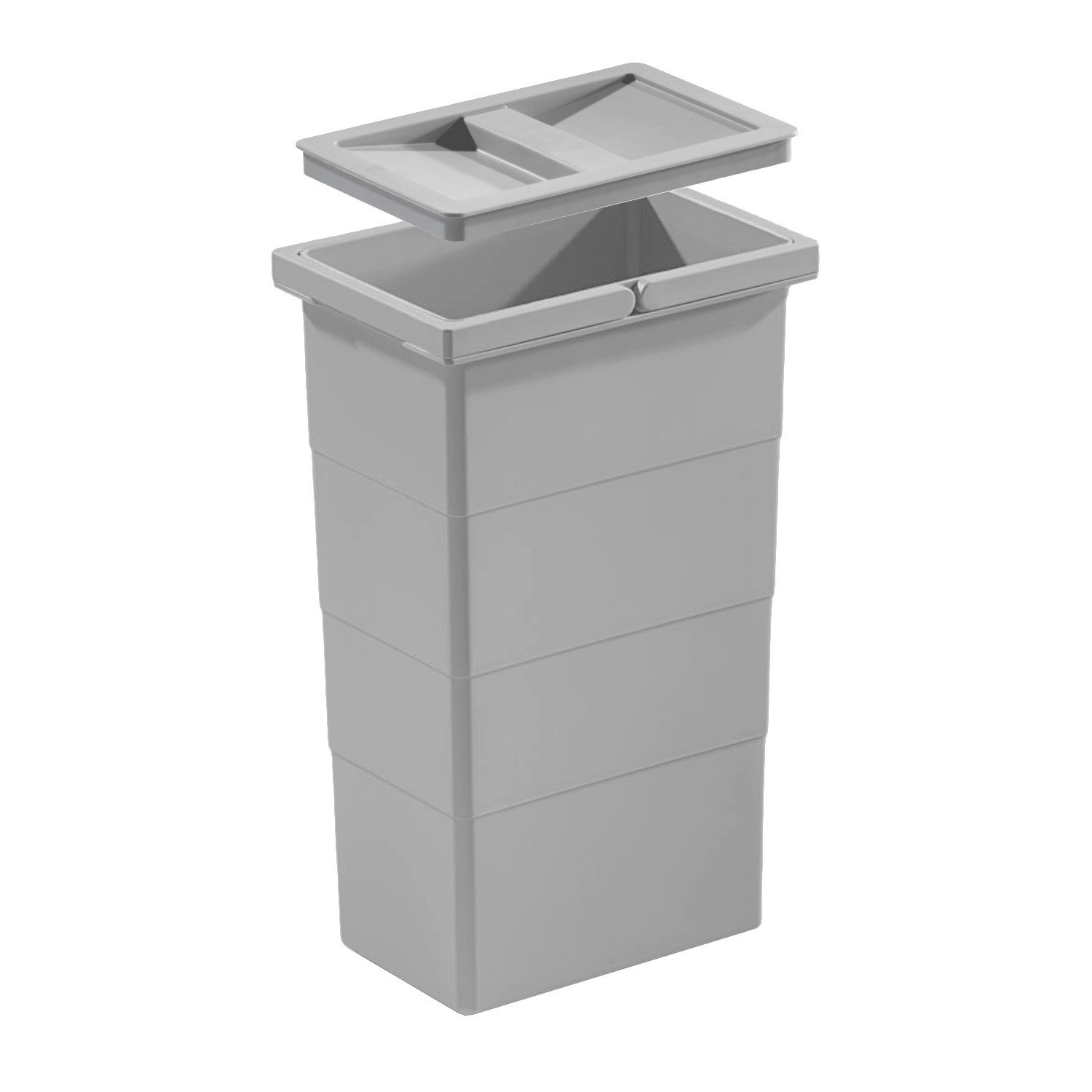 Hailo Einbaumülleimer Hailo Inneneimer 1075969 mit Deckel 10 L 226x156x350 mm 2 Henkel
