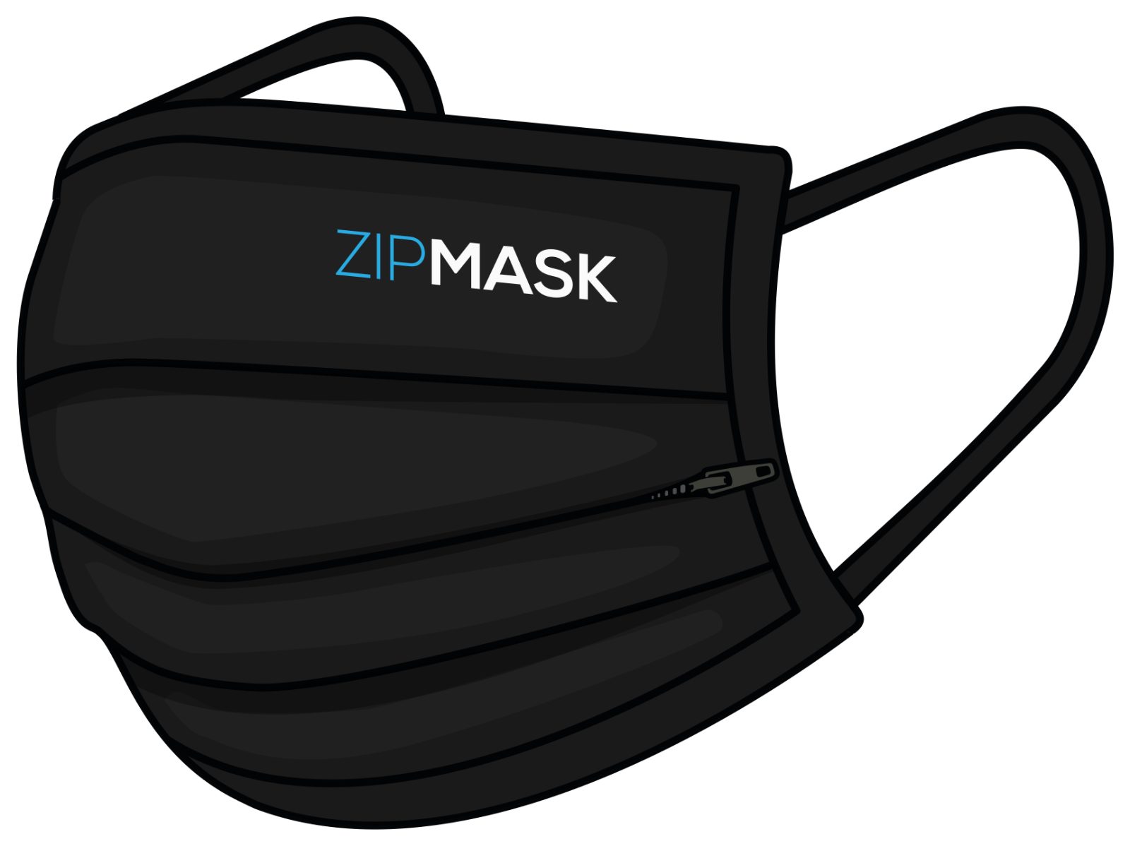ZIPMASK Mund-Nasen-Maske ZipMask die Mund-Nasen-Maske mit dem Essschlitz, 1-St.
