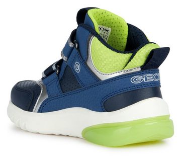 Geox Blinkschuh J CIBERDRON BOY Sneaker mit Klettverschluss, Freizeitschuh, Halbschuh, Schnürschuh