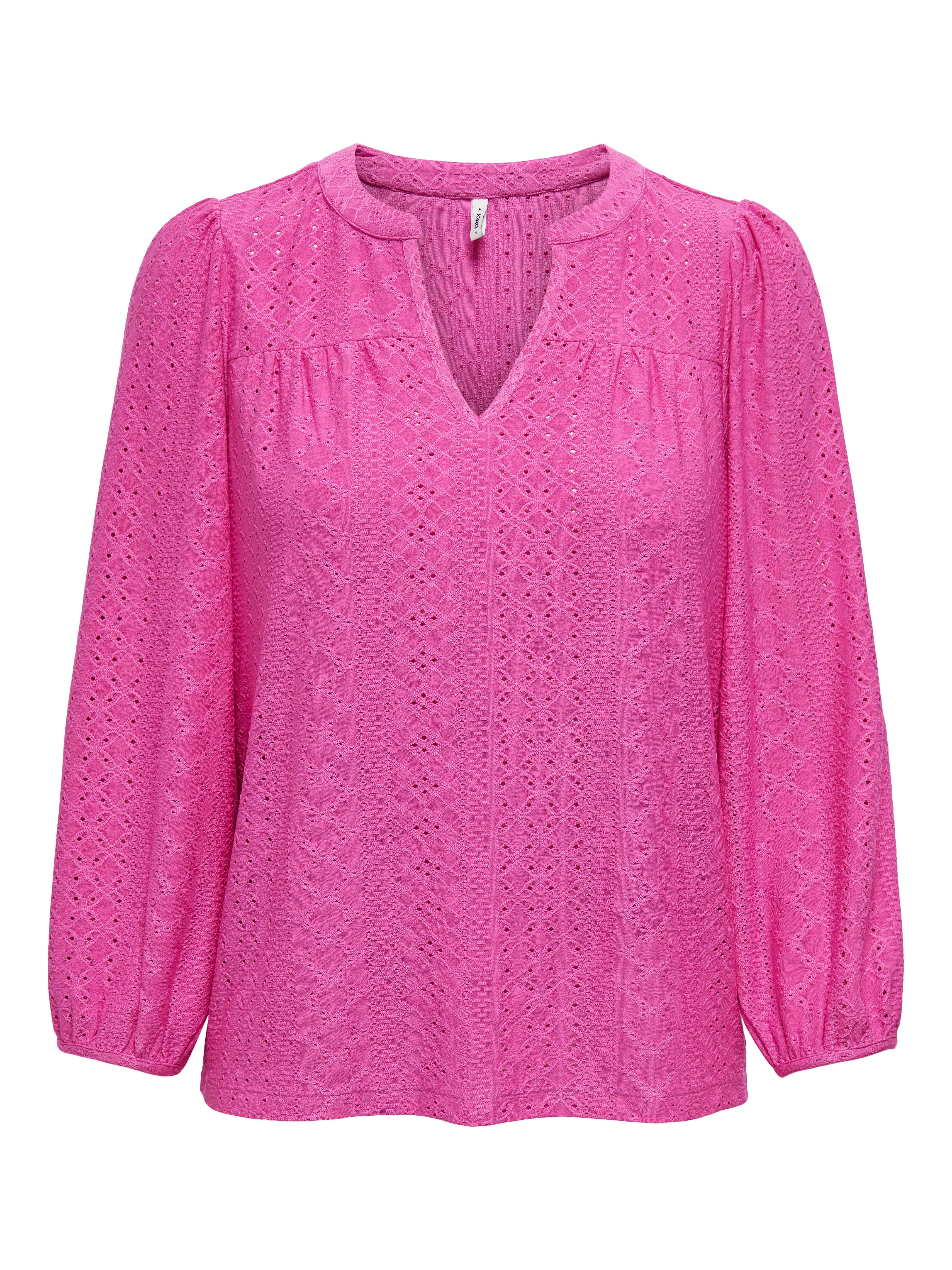 ONLY Blusenshirt ONLSANDRA 3/4 SPLIT TOP günstig online kaufen
