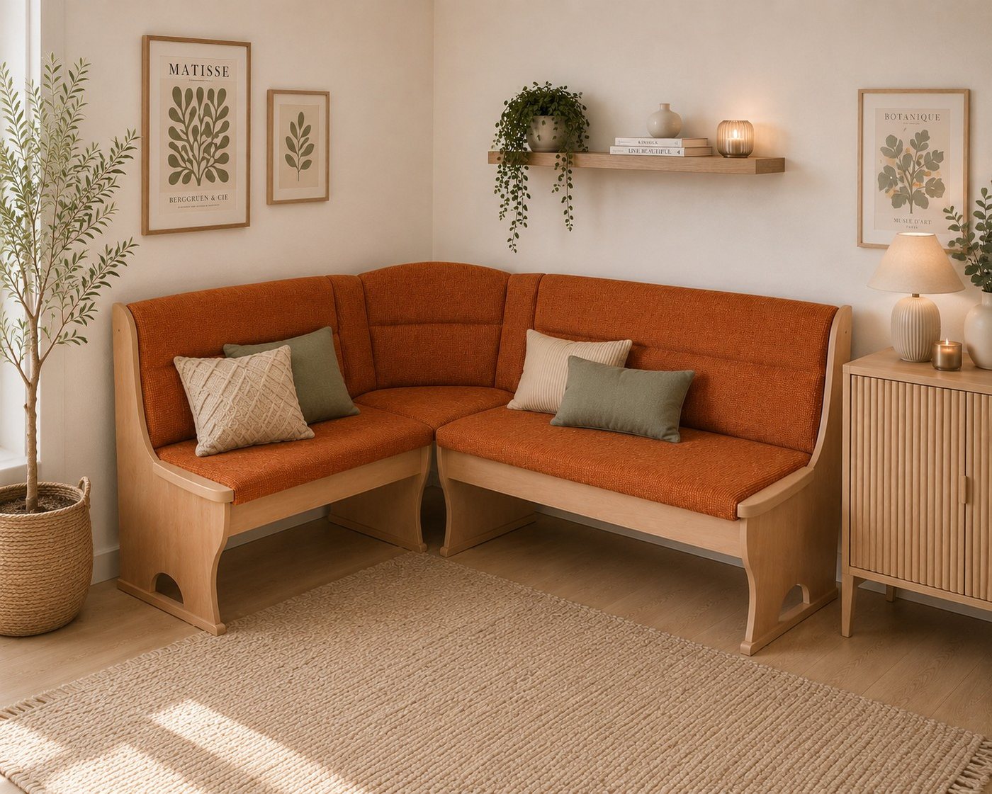 moebel-direkt-online Eckbank Eckbank mit Stauraum. Schenkelmaße 125x165 cm