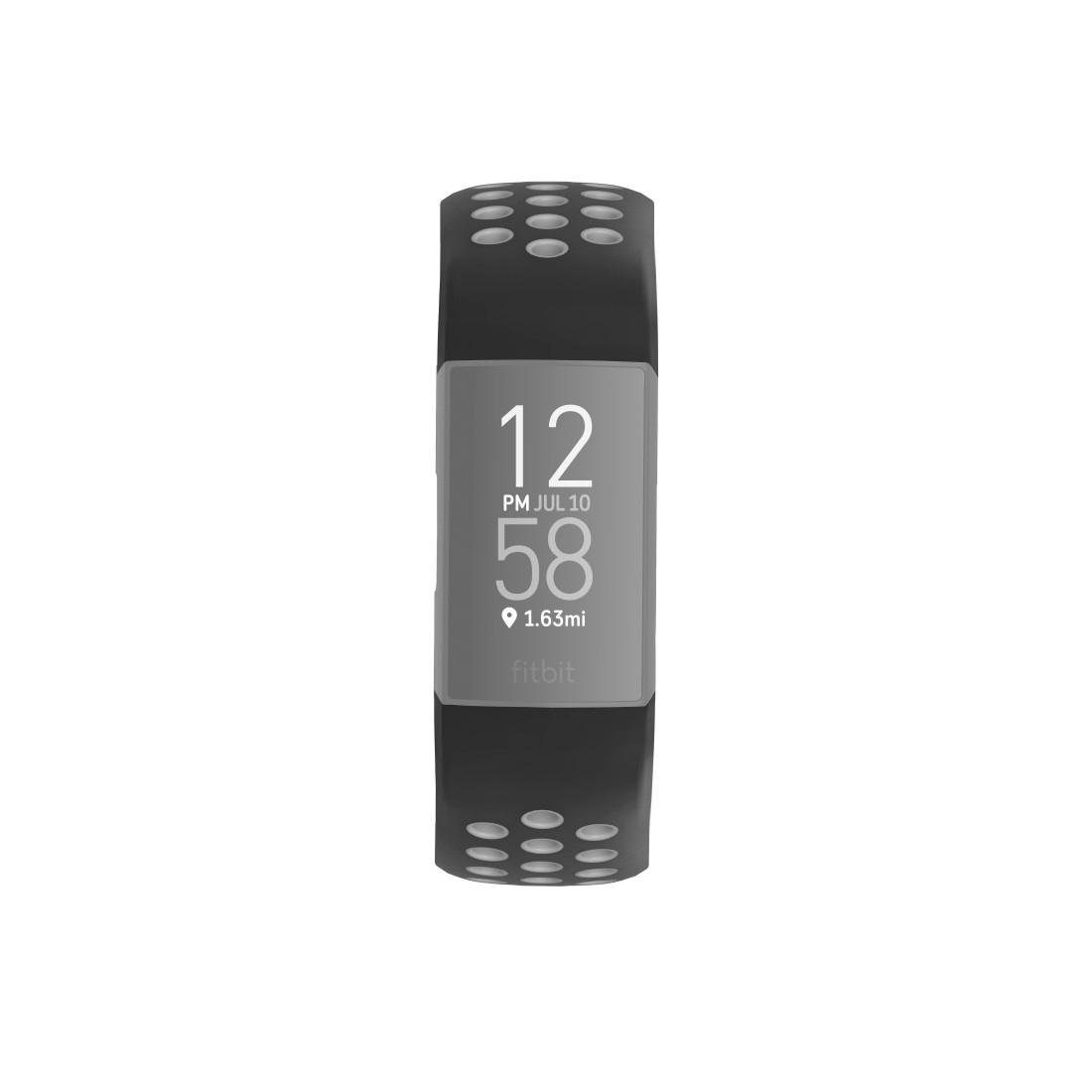 3/4, Fitbit Abwaschbar - Rutschfest Hama schwarz Ersatzarmband - Smartwatch-Armband Sportarmband, Schmutzabweisend atmungsaktives 22mm, Charge