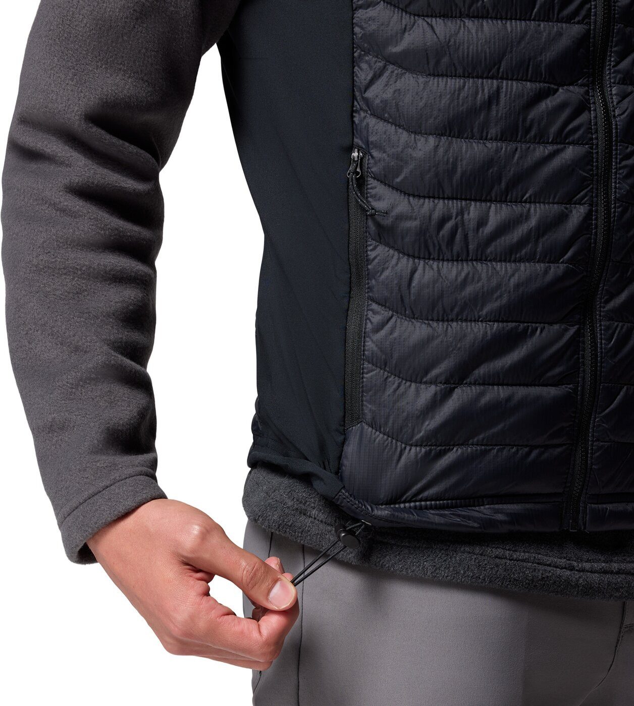 Columbia Funktionsweste Powder Pass Hybrid Vest Black, Columbia Grey