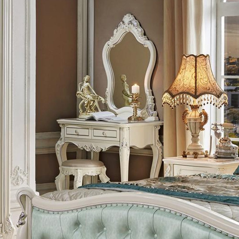 JVmoebel Schminktisch Klassischer Schminktisch in Beige mit elegantem Design SOFORT (Schminktisch), Made in Europa