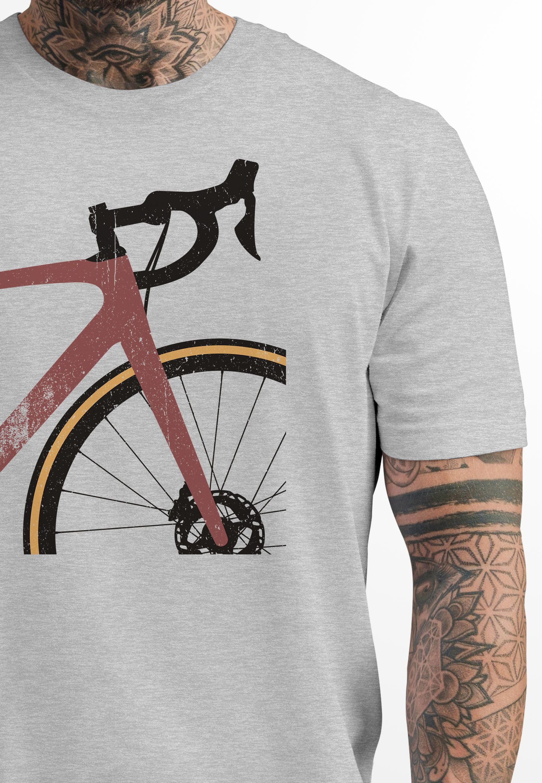 Neverless Print-Shirt Herren T-Shirt Fahrrad Bike Radfahrer Sommer Outdoor günstig online kaufen