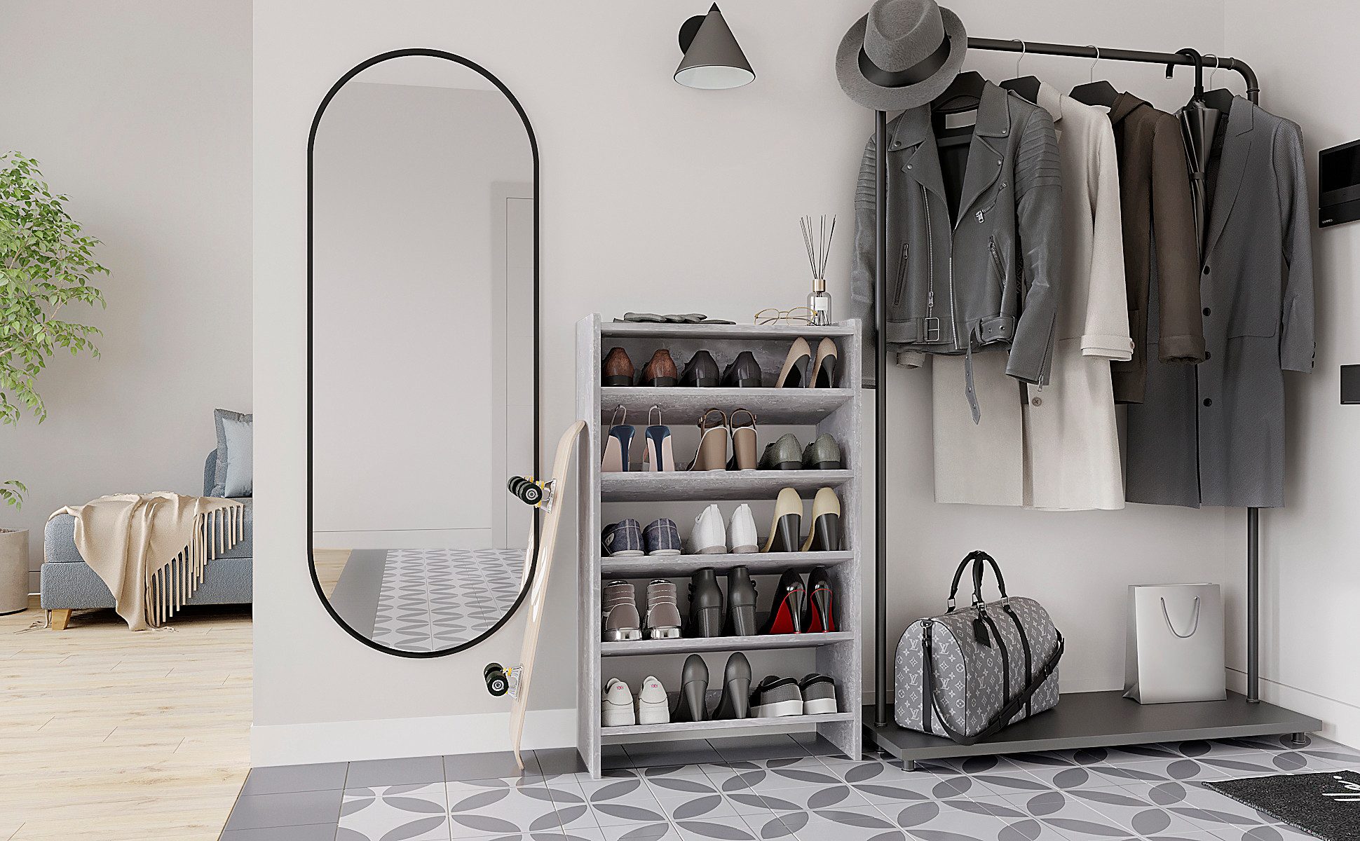 KOMTO Schuhregal Elexis 5 Schmal - günstig online kaufen