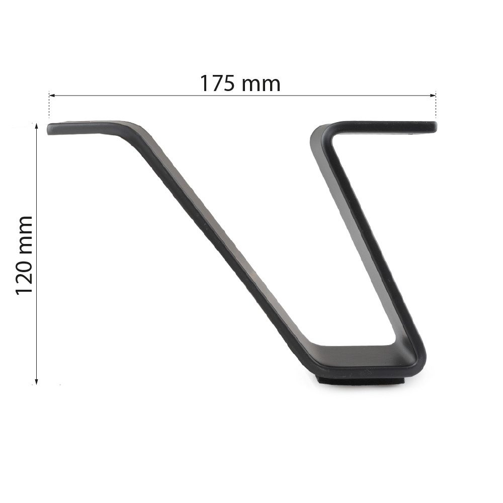 Prima-Online Möbelfuß Möbelfuß Metall 120 mm schwarz matt – modernes Sofa B günstig online kaufen