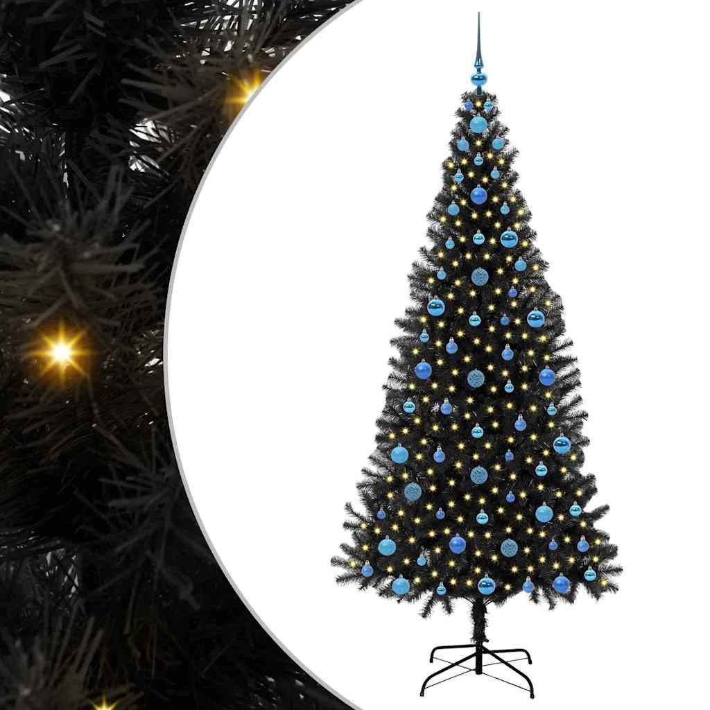 Künstlicher Weihnachtsbaum Weihnachtsbaum Schwarz 210 cm PVC