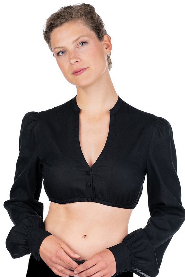 MarJo Dirndlbluse Dirndlbluse - BAUDENBACH - schwarz, weiß