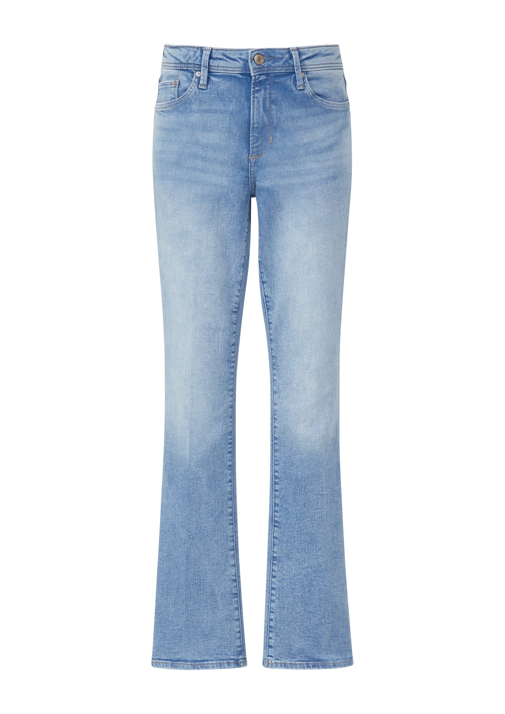 s.Oliver Bootcut-Jeans Jeans-Hose BEVERLY Jeans Beverly / Slim Fit / Mid Rise / Bootcut Leg