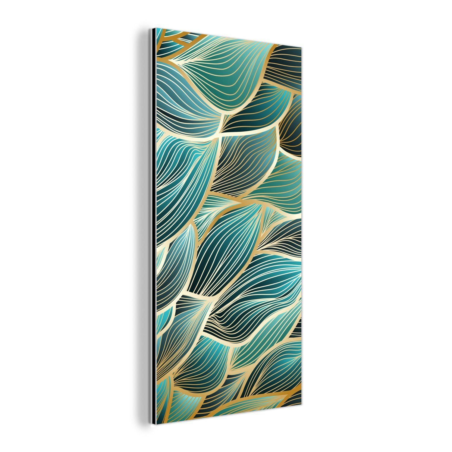 MuchoWow Metallbild Muster - Gold - günstig online kaufen