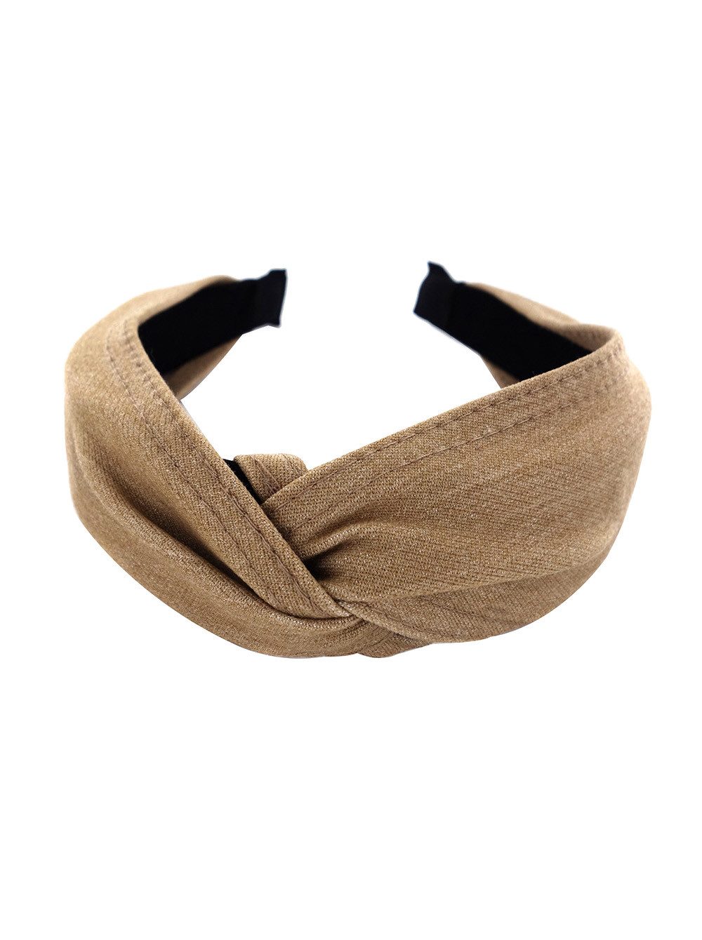 axy Haarreif Haarreif mit raffinierten Knoten und Jeans Stoff, Vintage Klassik-Look Damen Haareifen Haarband