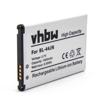 vhbw Ersatz für BL-44JN für Smartphone-Akku Li-Ion 1500 mAh (3,7 V)