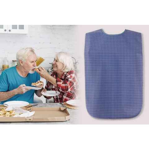 Castejo Speiseschürze 2er-Set Lätzchen mit PU Beschichtung blau/weiß(3175) blau/blau(3177), (2-tlg), wasser-schmutzabweisend, waschbar, trockner geeignet, wiederverwendbar