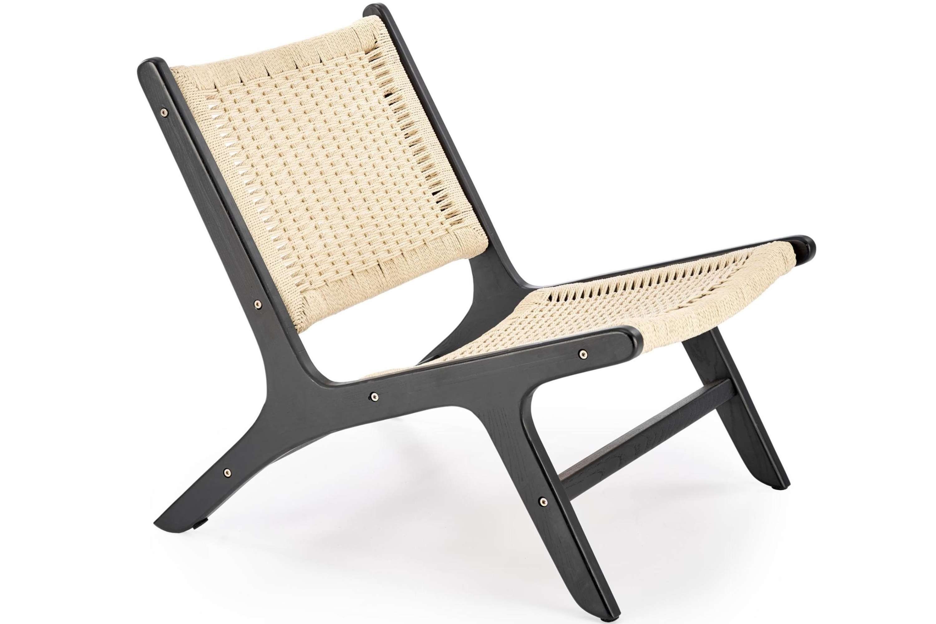 KONSIMO® Gartensessel Gartensessel CALLIPTE, Boho-Stil,Massivholz Esche