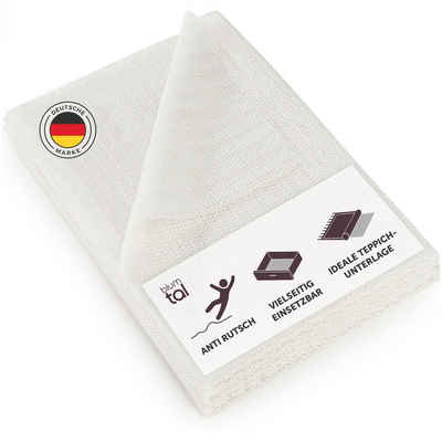Antirutsch Teppichunterlage Vinyl, Blumtal, (individuell zuschneidbar, 2-St), Fußbodenheizung geeignet, Ohne Weichmacher - Made in Germany