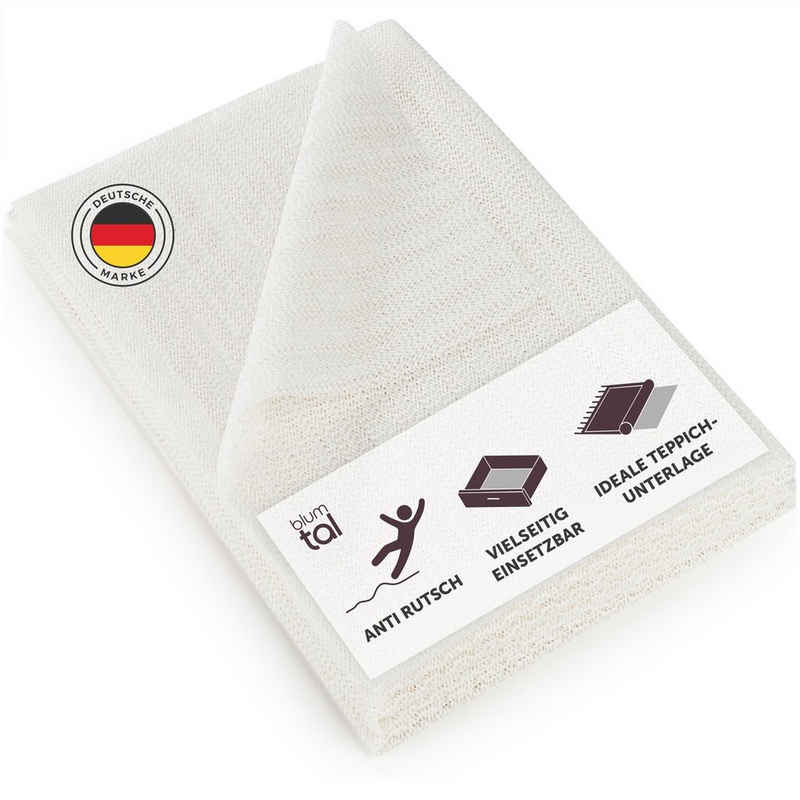 Antirutsch Teppichunterlage Vinyl, Blumtal, (individuell zuschneidbar, 1-St), Fußbodenheizung geeignet, Ohne Weichmacher - Made in Germany