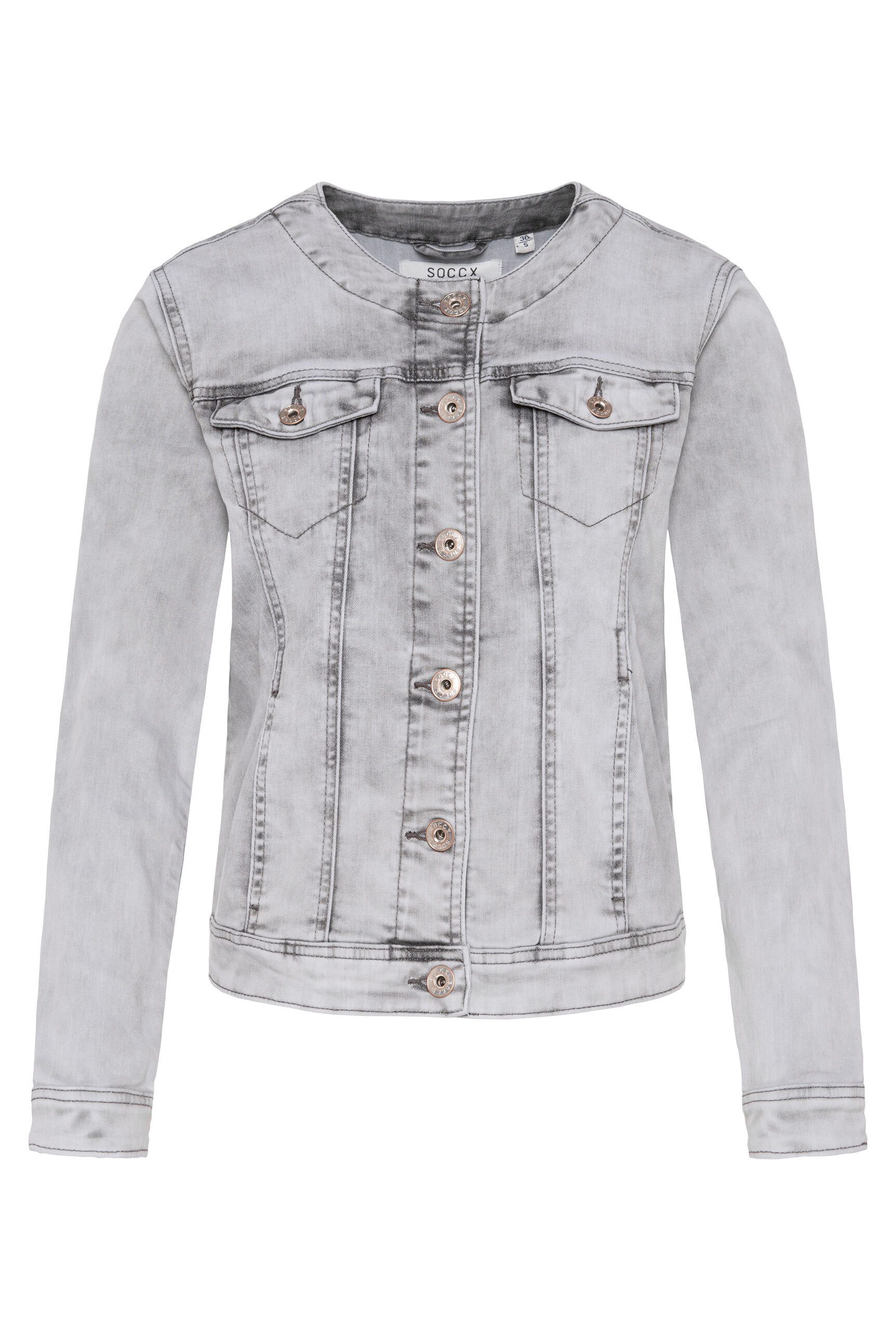 SOCCX Jeansjacke mit Brusttaschen günstig online kaufen