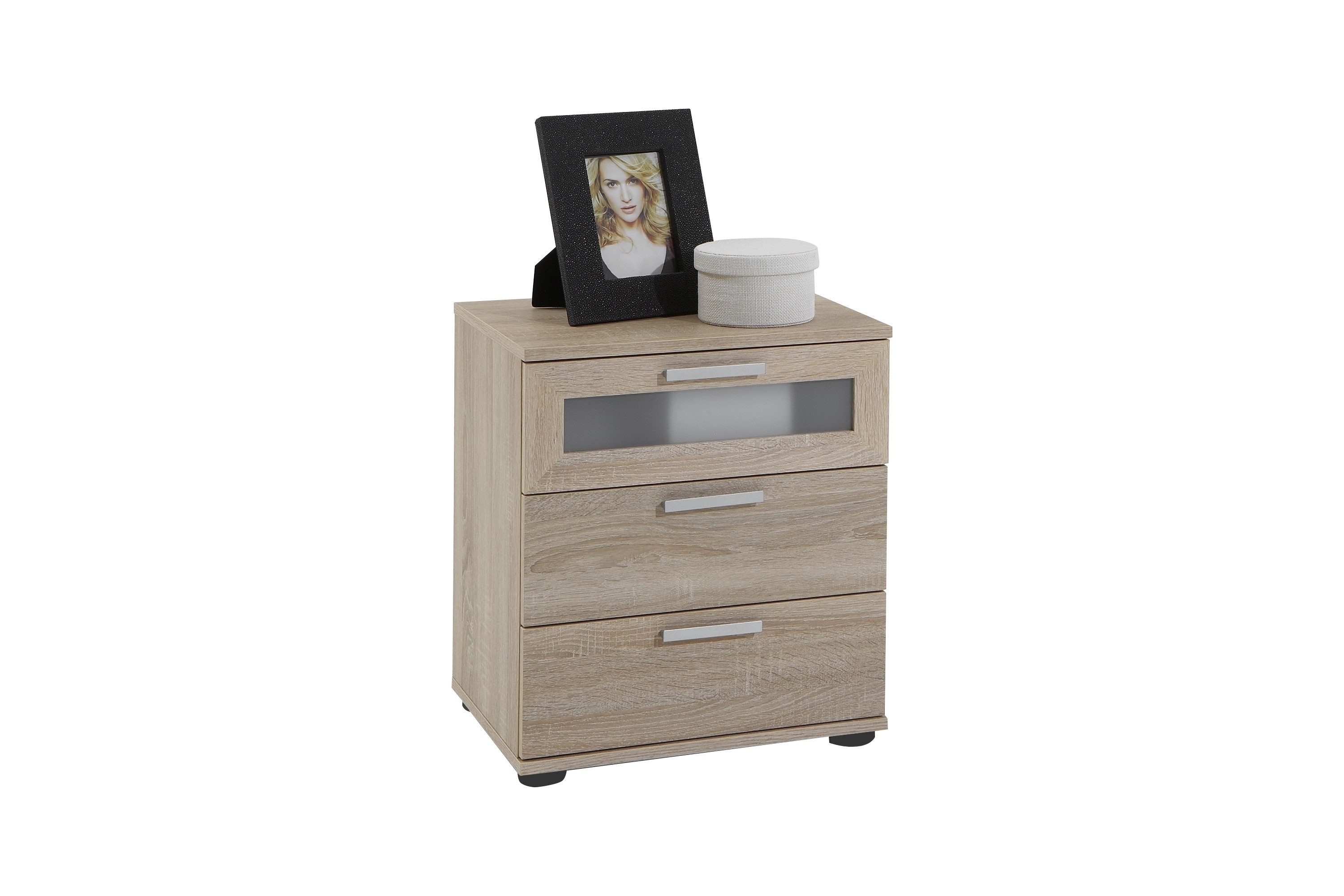 Nachttisch in Eiche Dekor - 45x53,5x38cm (BxHxT)