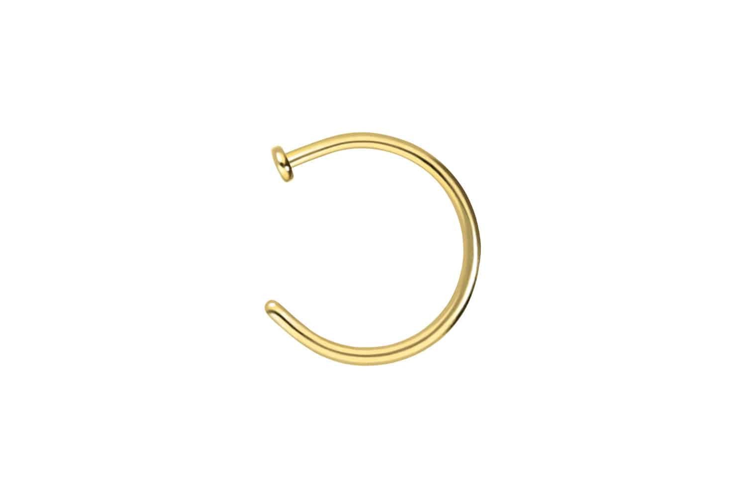 PIERCINGLINE Nasenpiercing Chirurgenstahl Nasenring offen PLATTE günstig online kaufen