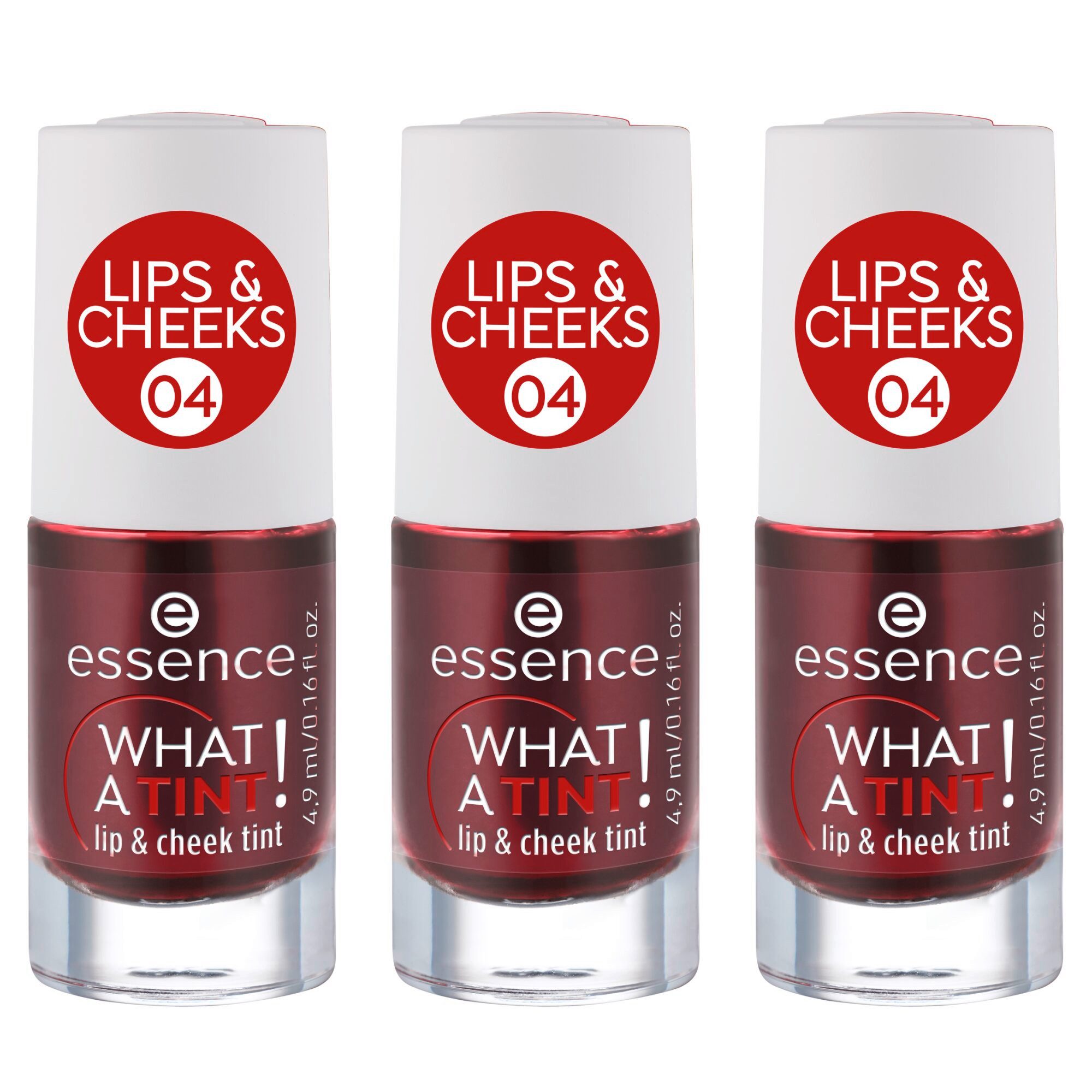 Essence Rouge WHAT A TINT! lip & cheek tint, 3-tlg.