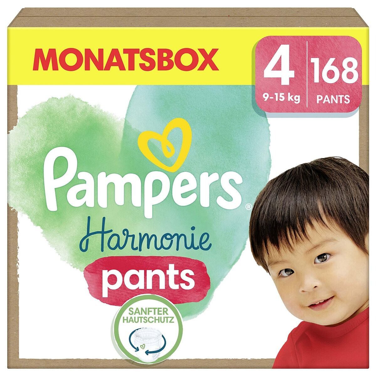 Pampers Windeln Harmonie, Gr.4 (9-15 kg) 168 Stück