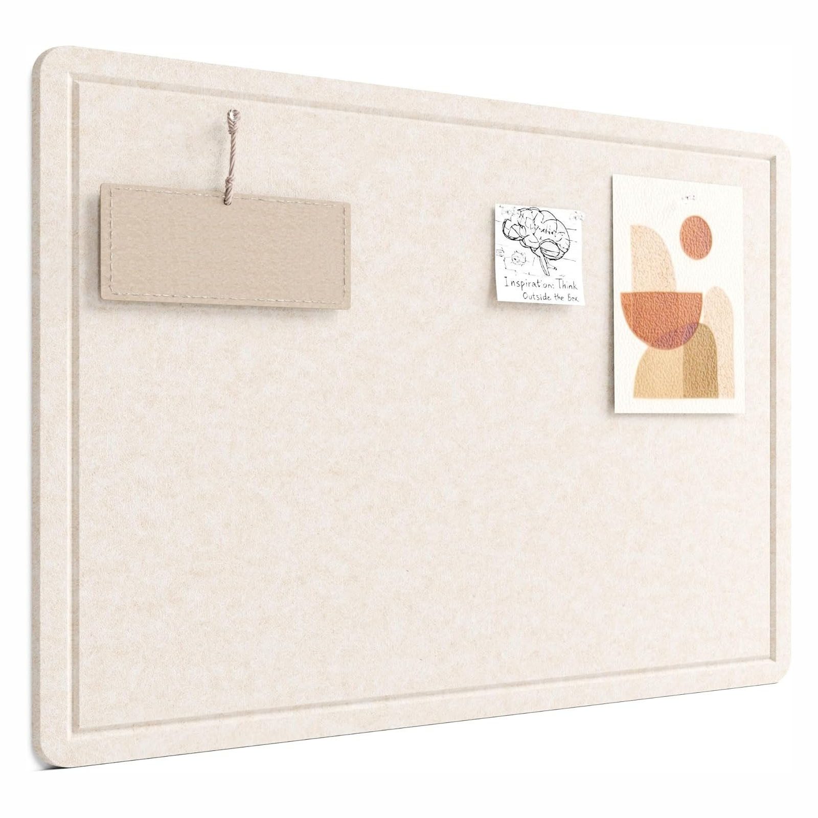 Agger Pinnwand 60 × 40 cm Filz-Pinnwand, Wanddekor-Korktafel, Anschlagtafel, Fotodisplay-Tafel
