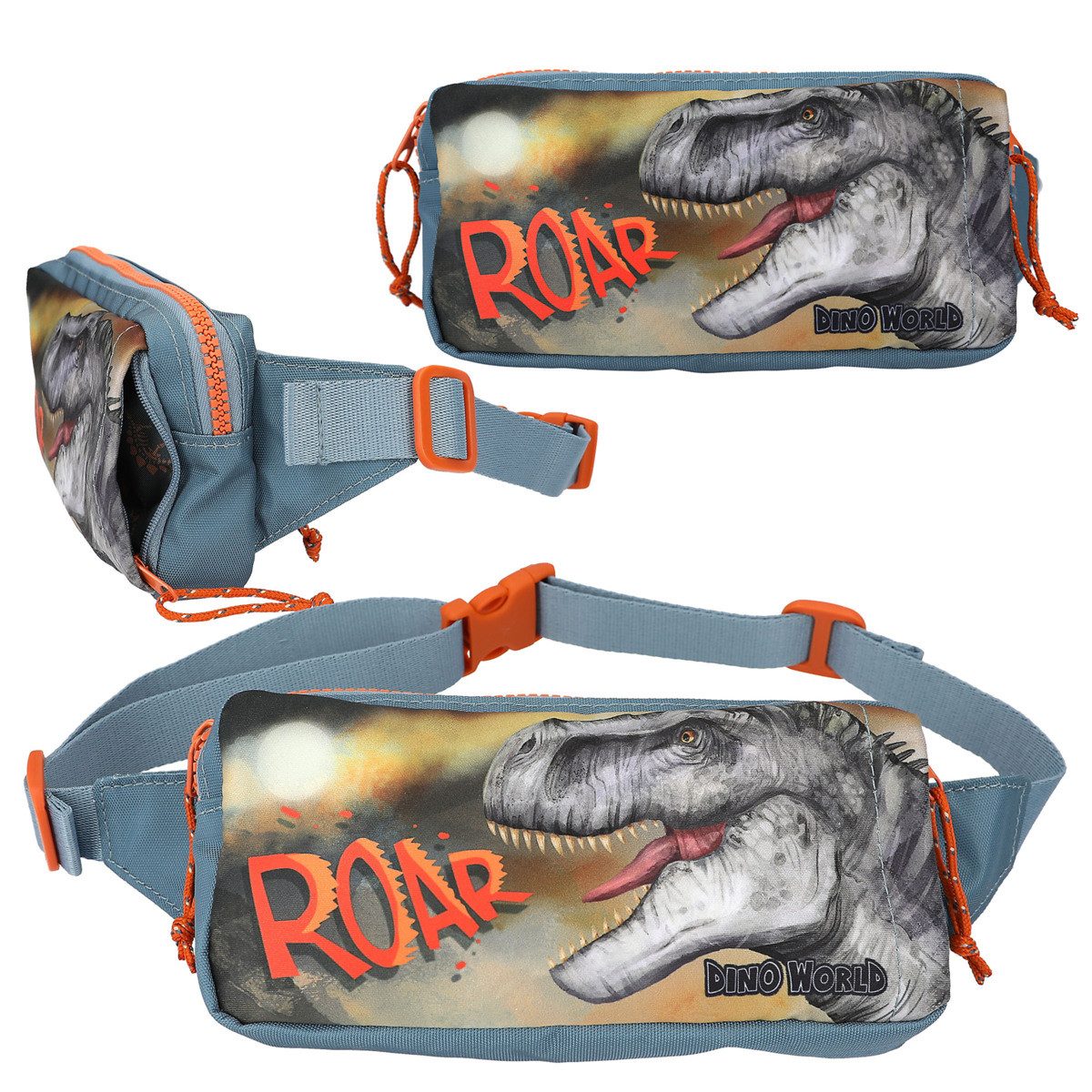 Depesche Cartbag DEPESCHE DINO World Crossbag ROAR mit verstellbaren Gurt 10x20x3cm
