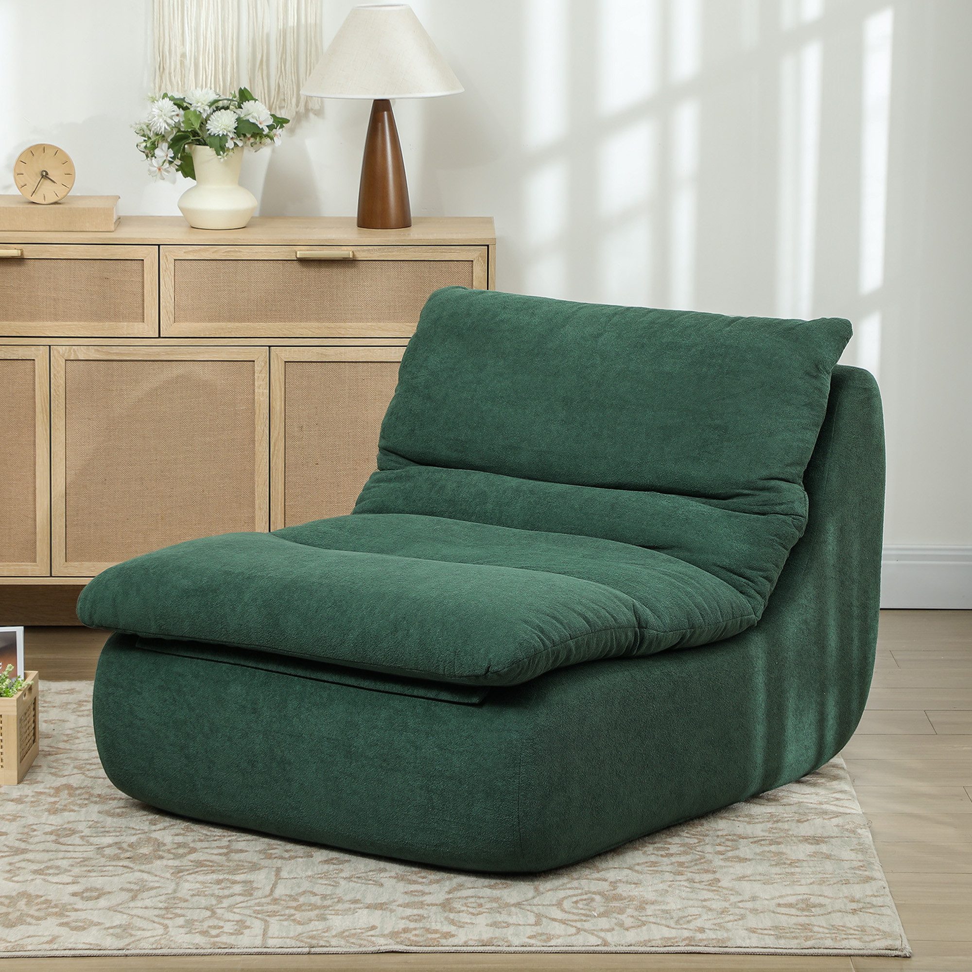 HOMCOM Sitzkissen Bodensofa, Grau günstig online kaufen